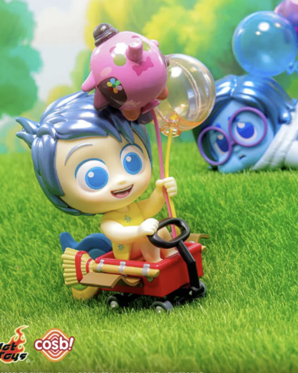 Disney x Pixar x Cosbi Hot Toys Balloon Series Collectible Figures, Joy - New